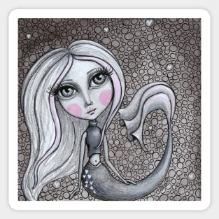 Doodle Mermaid Cutie 4 of 4 Sticker